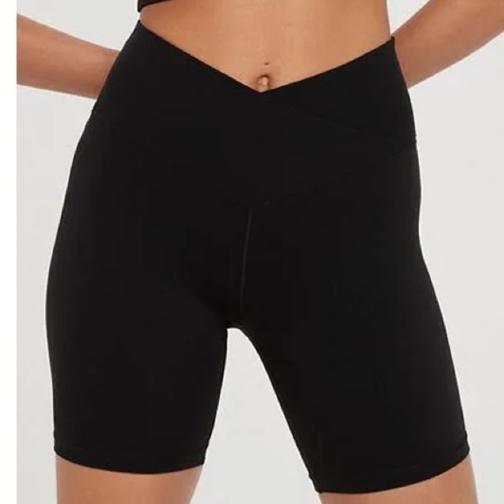 Aerie crossover biker shorts